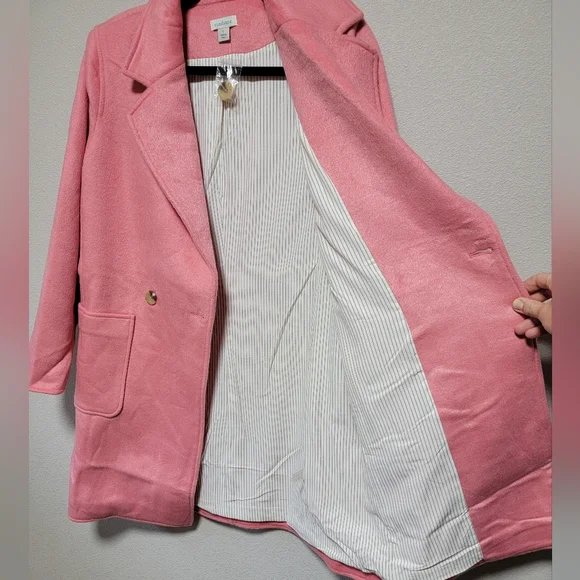 Sundance NWT Emilia Topper Wool Blend Breasted Long Blazer Jacket - Picture 7 of 9